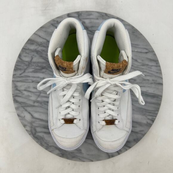 Nike Youth 6Y Shoes Indigo White Blazer Mid '77 SE GS Retro Sneaker DC8246-100 - Picture 10 of 15